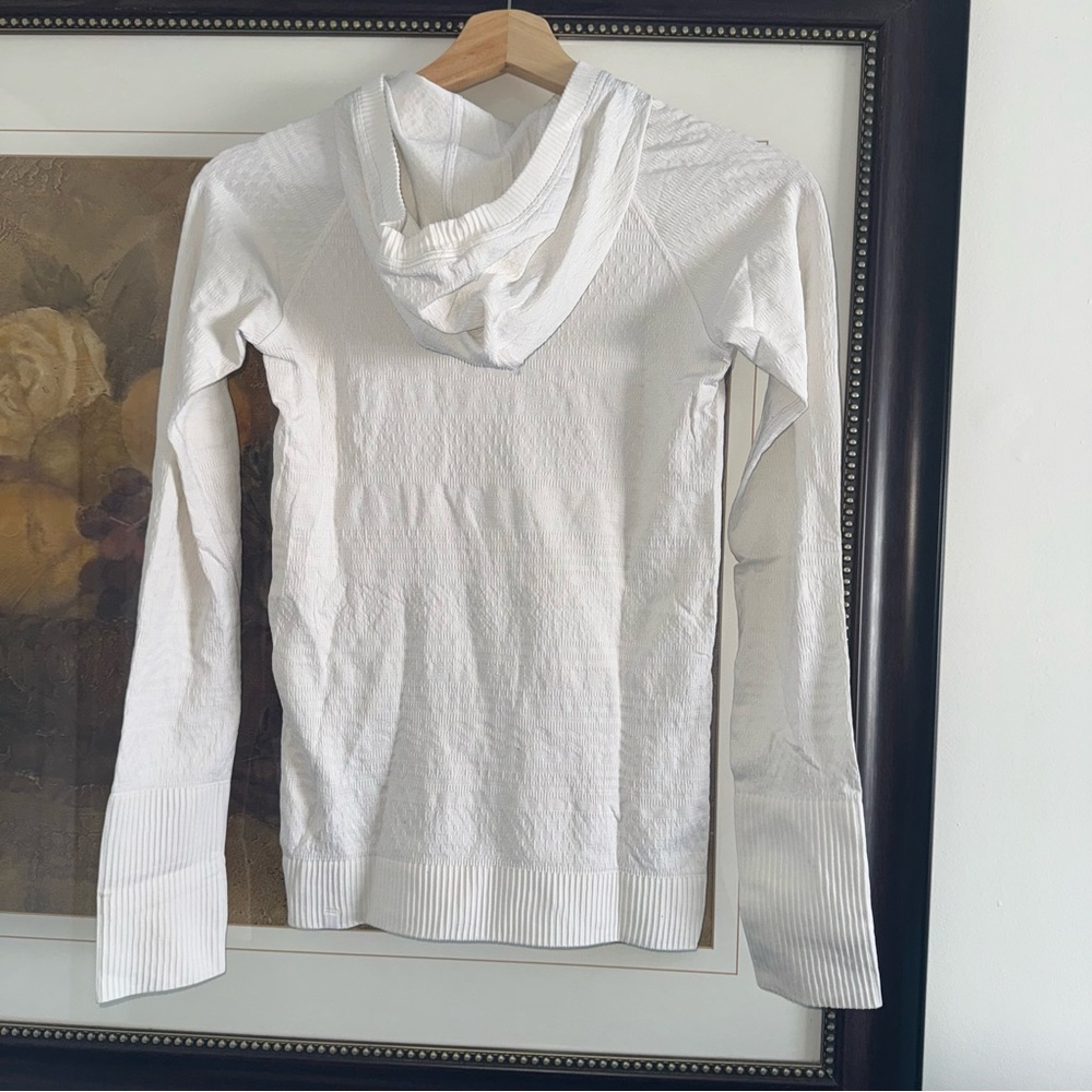 Lululemon Rest Less White Hoodie Pullover 2 - Picture 4 of 5
